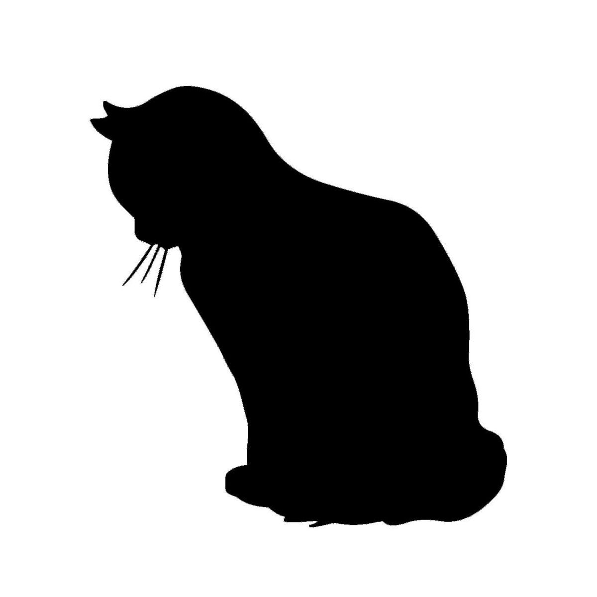 Decorazione in Metallo Gatto 153, Nero, Metallo, 38x0,15x40 cm, DESIGN MANIA