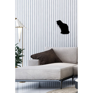 Decorazione in Metallo Gatto 153, Nero, Metallo, 38x0,15x40 cm, DESIGN MANIA