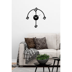 Orologio da Parete Numeri 8, Nero, Metallo, 42x0,15x43 cm, DESIGN MANIA