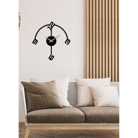 Orologio da Parete Numeri 8, Nero, Metallo, 42x0,15x43 cm, DESIGN MANIA