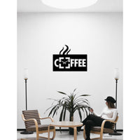 Orologio da Parete Caffe', Nero, Metallo, 50x0,15x39 cm, DESIGN MANIA