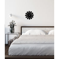 Orologio da Parete Essenziale 12, Nero, Metallo, 45x0,15x45 cm, DESIGN MANIA