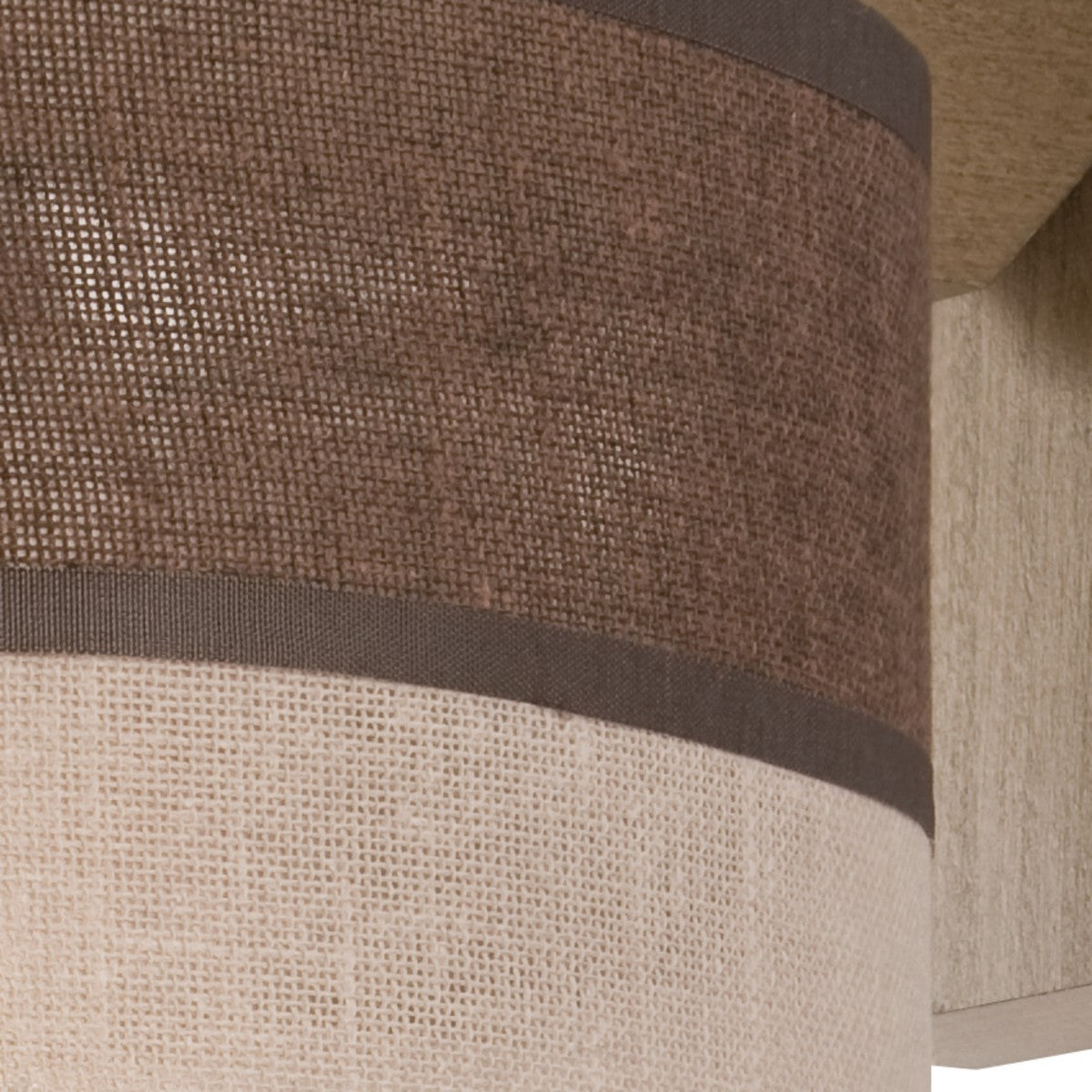 Lampada a Parete Andrea, Marrone, Legno, 23x23x23 cm, Seven Design