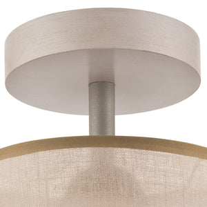 Lampada a Soffitto Andrea, Bianco, Legno, 25x16x16 cm, Seven Design