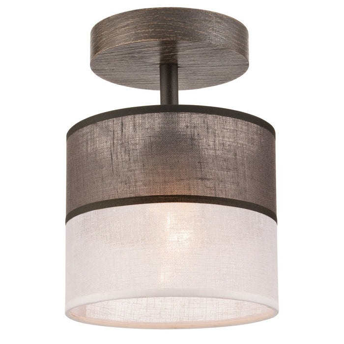 Lampada a Soffitto Andrea, Grigio, Legno, 25x16x16 cm, Seven Design