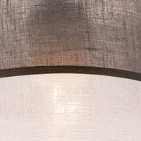Lampada a Soffitto Andrea, Grigio, Legno, 25x16x16 cm, Seven Design