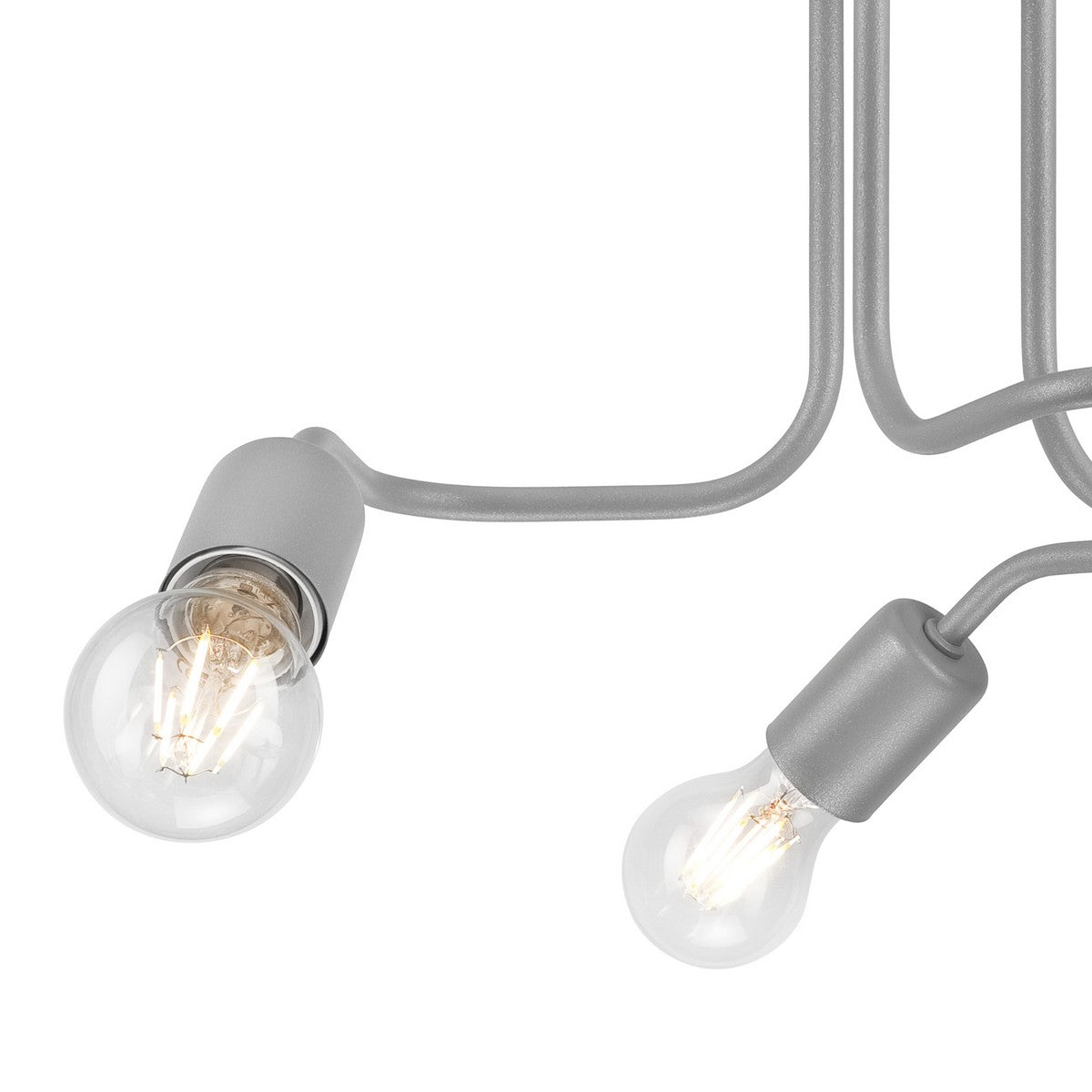 Lampada a Soffitto Charlie, Argento, Metallo, 26x40x40 cm, Seven Design