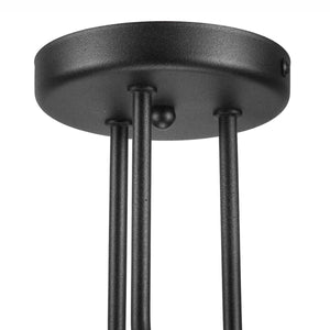 Lampada a Soffitto Charlie, Nero, Metallo, 26x40x40 cm, Seven Design