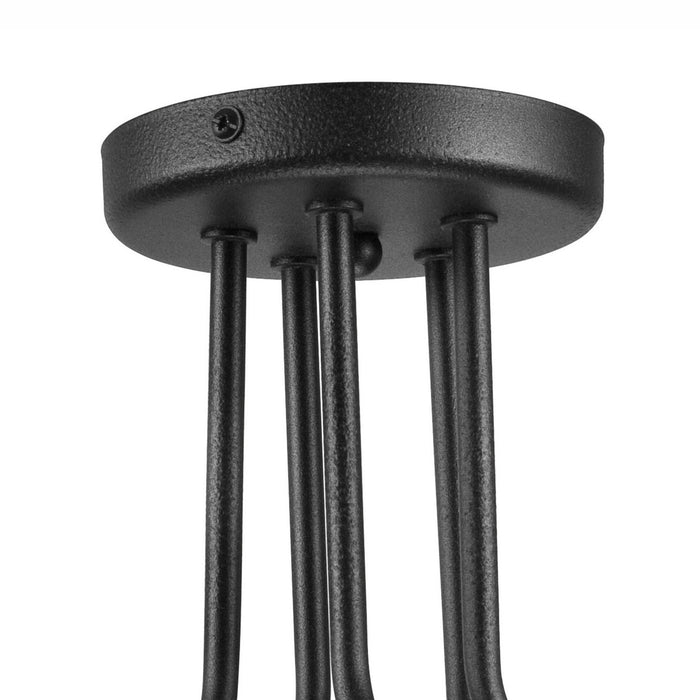 Lampada a Soffitto Charlie, Nero, Metallo, 26x44x40 cm, Seven Design