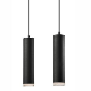 Lampada a Sospensione Franco, Nero, Metallo, 99x32x8 cm, Seven Design