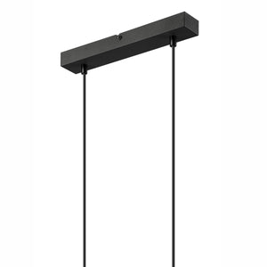 Lampada a Sospensione Franco, Nero, Metallo, 99x32x8 cm, Seven Design