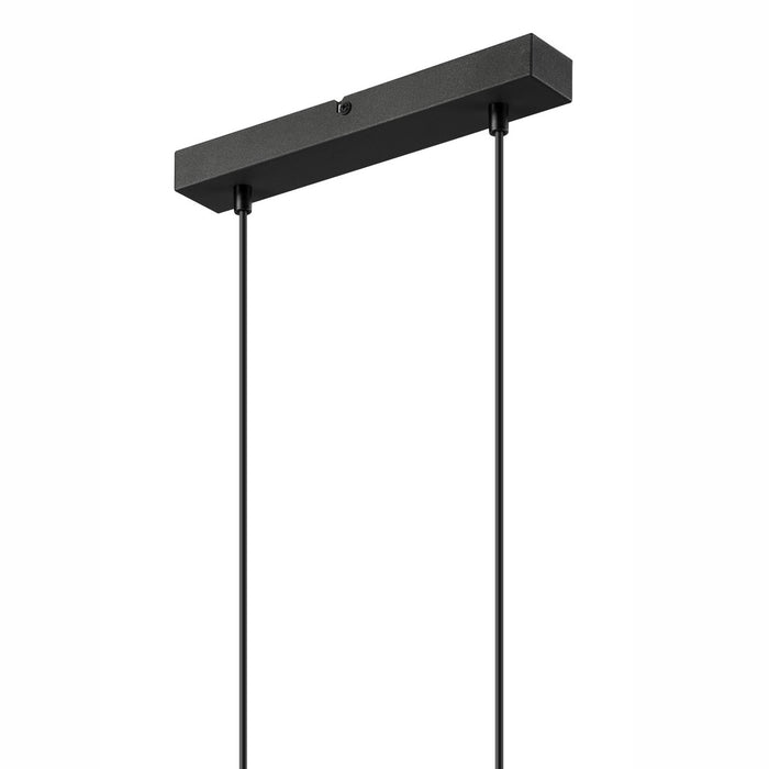 Lampada a Sospensione Franco, Nero, Metallo, 99x32x8 cm, Seven Design