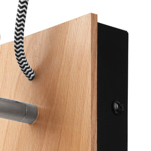 Lampada a Parete Gustavo 1, Marrone, Metallo, 11x13x13 cm, Seven Design