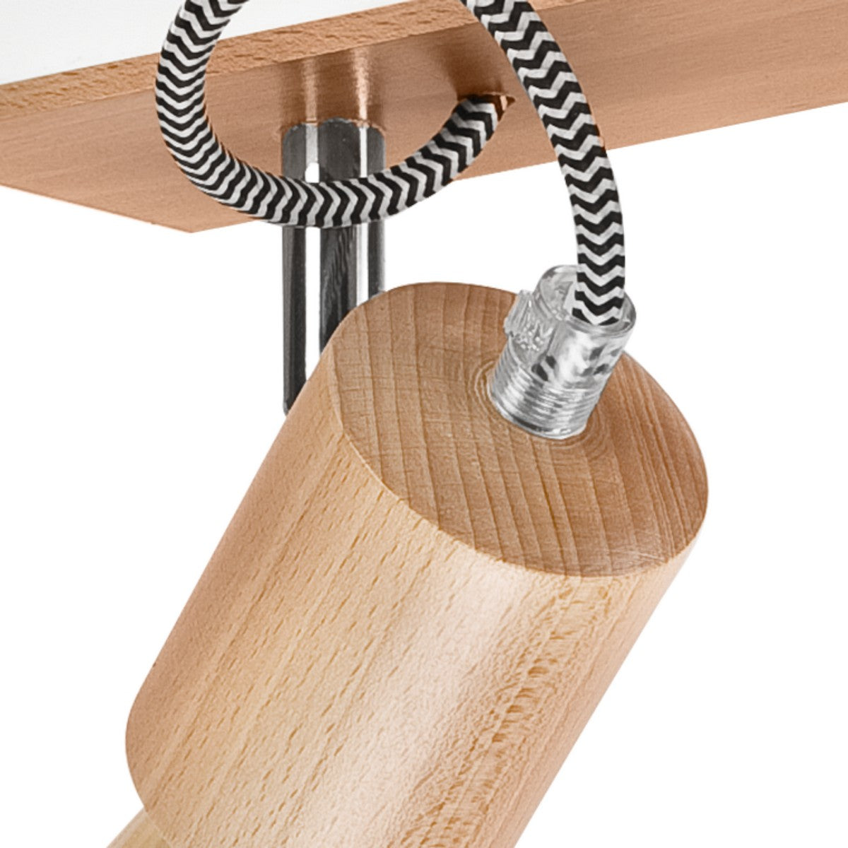 Lampada a Soffitto Gustavo 2, Marrone, Metallo, 13x33x10 cm, Seven Design