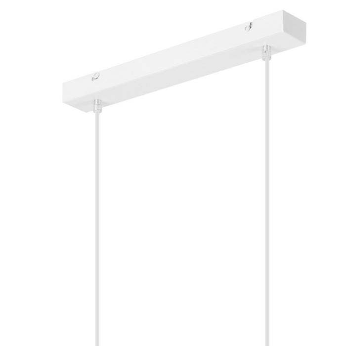 Lampada a Sospensione Nico, Bianco, Metallo, 82x48x15 cm, Seven Design