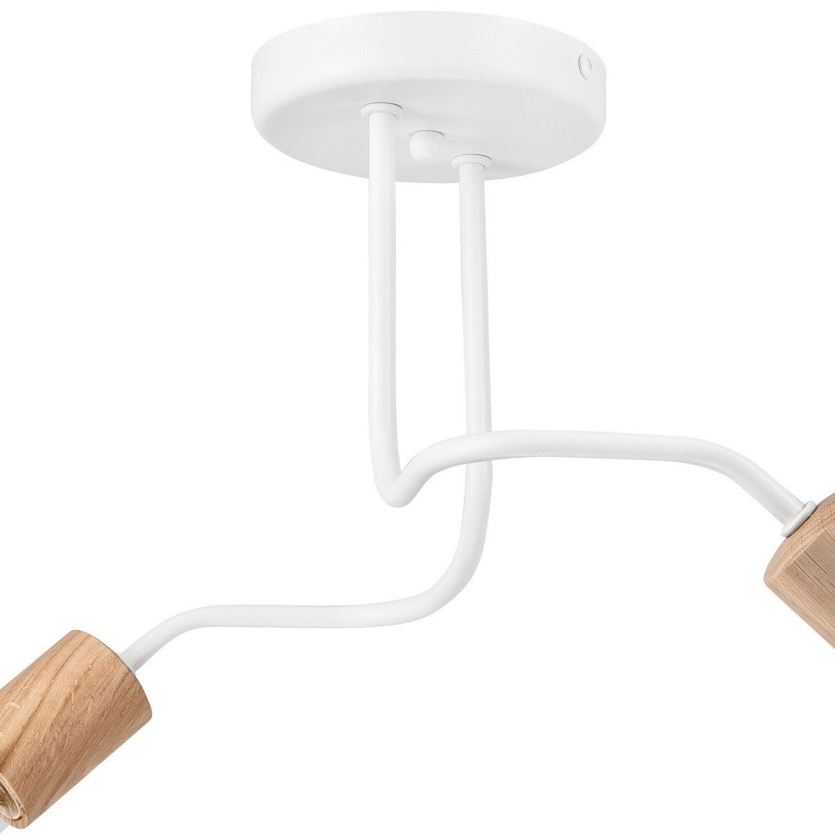 Lampada a Soffitto Conor, Bianco, Metallo, 26x45x45 cm, Seven Design