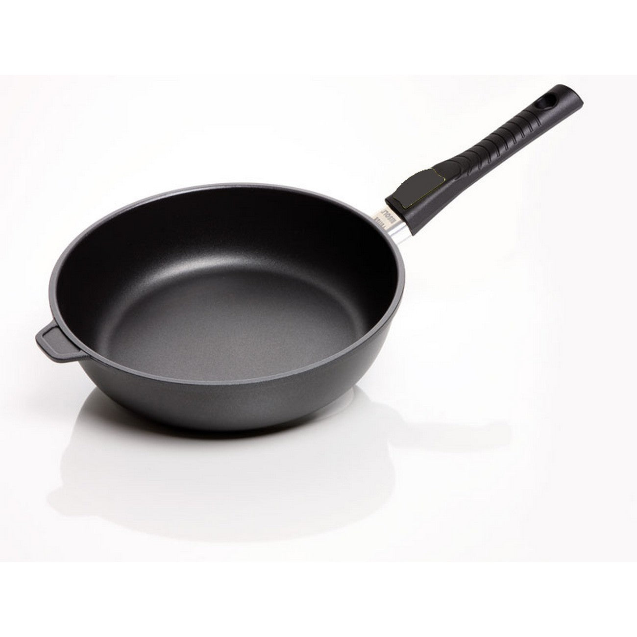 Padella Alta Black Plus, Nero, Alluminio Pressofuso, 28x28x8 cm, Risoli'