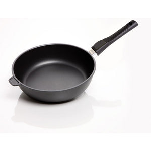 Padella Alta Black Plus, Nero, Alluminio Pressofuso, 28x28x8 cm, Risoli'