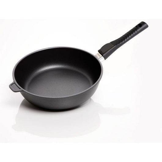 Padella Alta Black Plus, Nero, Alluminio Pressofuso, 28x28x8 cm, Risoli'