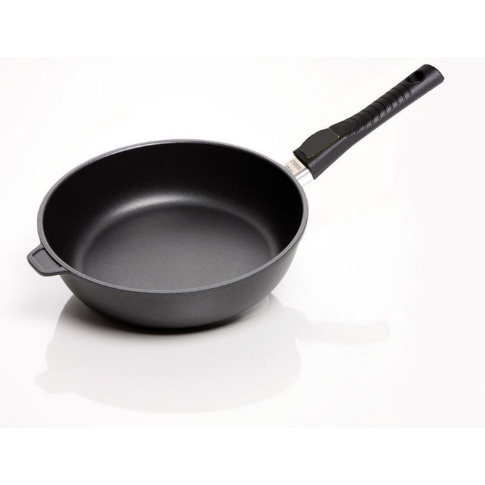 Padella Alta Black Plus, Nero, Alluminio Pressofuso, 28x28x8 cm, Risoli'