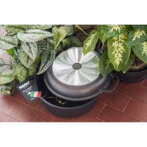 Casseruola Le Smontabili, Nero, Alluminio Pressofuso, 24x24x10 cm, Risoli'