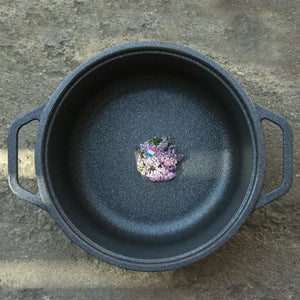 Tegame Basso Le Smontabili, Nero, Alluminio Pressofuso, 24x24x10 cm, Risoli'