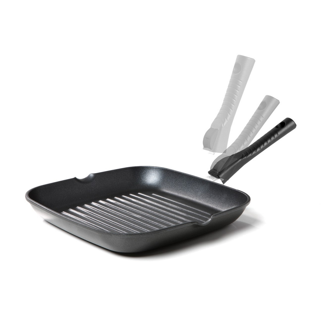 Bistecchiera Forno Smontabili, Nero, Alluminio Pressofuso, 26x26x4,5 cm, Risoli'