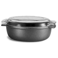 Padella Rostiera Forno Smontabili, Nero, Alluminio Pressofuso, 36x24x13 cm, Risoli'