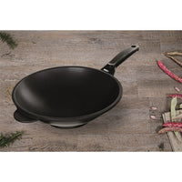 Wok Explora, Nero, Alluminio Pressofuso, 30x30x10 cm, Risoli'