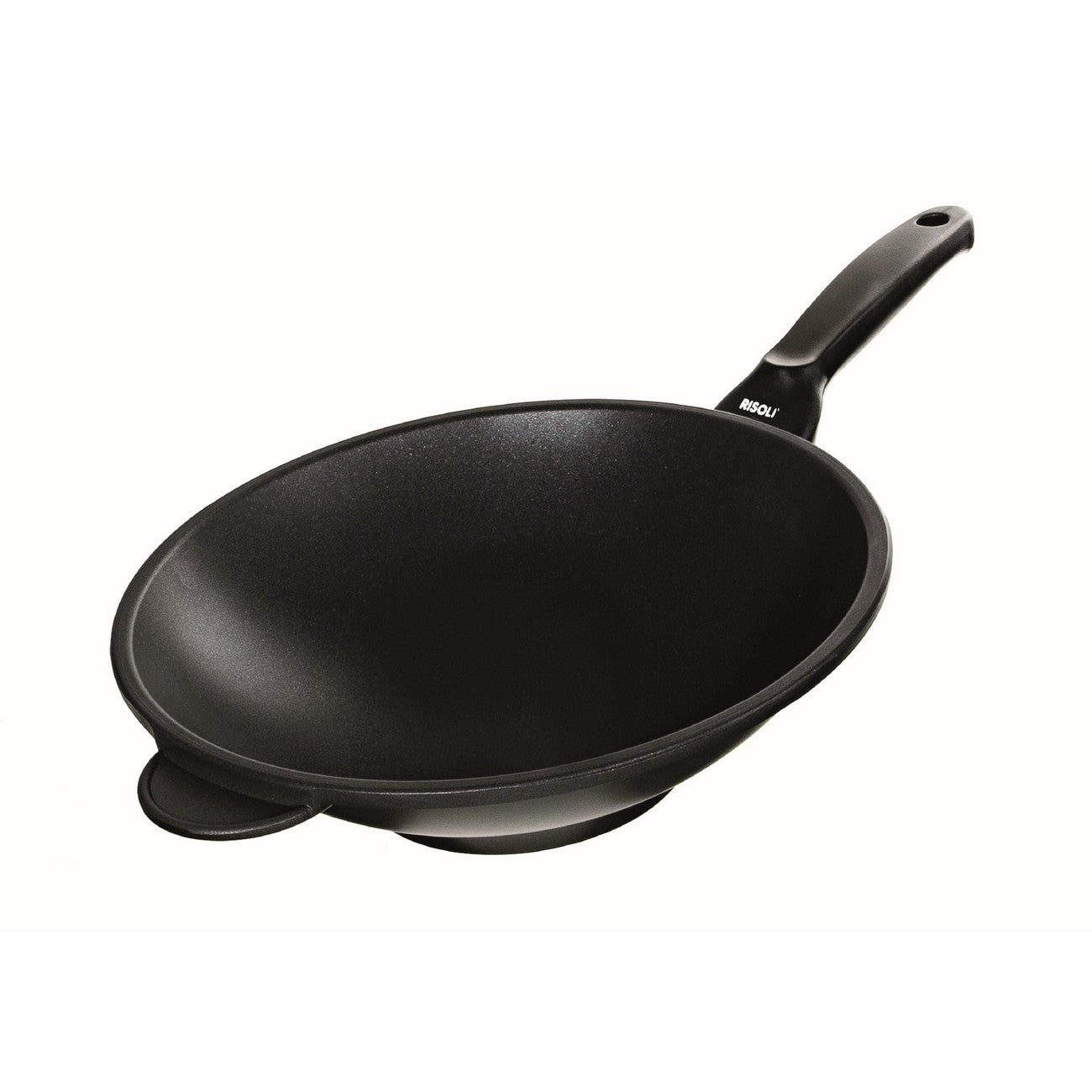 Wok Explora, Nero, Alluminio Pressofuso, 32x32x10 cm, Risoli'