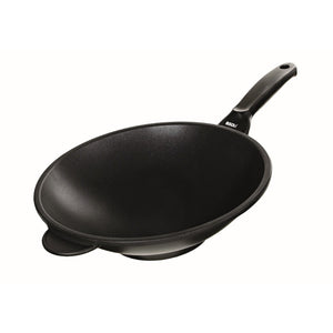 Wok Explora, Nero, Alluminio Pressofuso, 32x32x10 cm, Risoli'