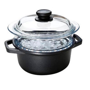 Vaporiera Explora, Nero, Alluminio Pressofuso, 20x20x11 cm, Risoli'