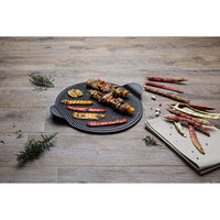 Piastra Pizza Grill Explora, Nero, Alluminio Pressofuso, 40x35x1,5 cm, Risoli'