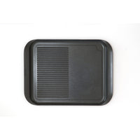 Piastra Grill BBQ, Nero, Alluminio Pressofuso, 30x22,5x2 cm, Risoli'
