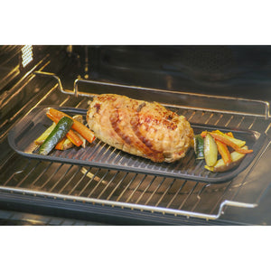 Piastra Grill BBQ, Nero, Alluminio Pressofuso, 36x18x2,2 cm, Risoli'