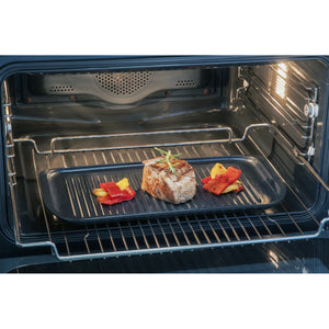 Piastra Grill BBQ, Nero, Alluminio Pressofuso, 36x18x2,2 cm, Risoli'