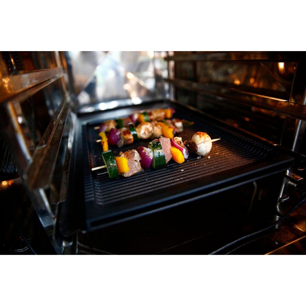 Piastra Grill BBQ, Nero, Alluminio Pressofuso, 38x26,5x2 cm, Risoli'