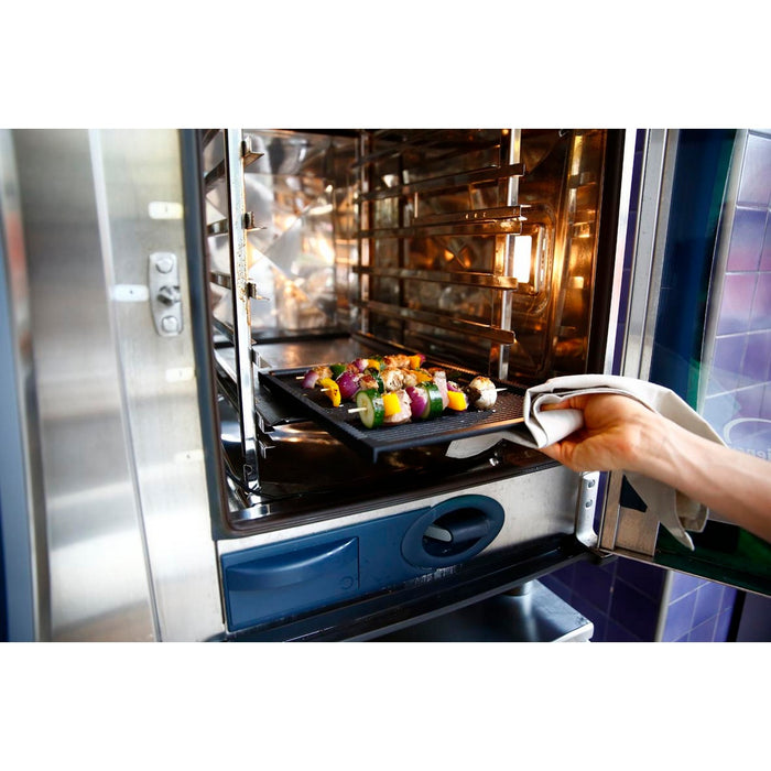 Piastra Grill BBQ, Nero, Alluminio Pressofuso, 38x26,5x2 cm, Risoli'