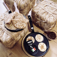 Padella per Pancakes Saporella, Nero, Alluminio Pressofuso, 25x25x2 cm, Risoli'