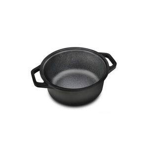 Casseruola Mini Porzioni, Nero, Alluminio Pressofuso, 16x16x6 cm, Risoli'