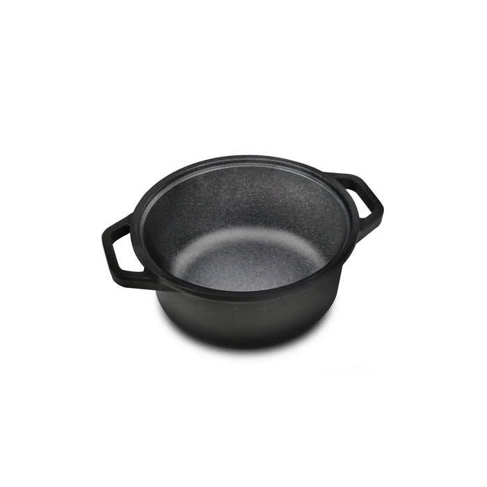 Casseruola Mini Porzioni, Nero, Alluminio Pressofuso, 16x16x6 cm, Risoli'