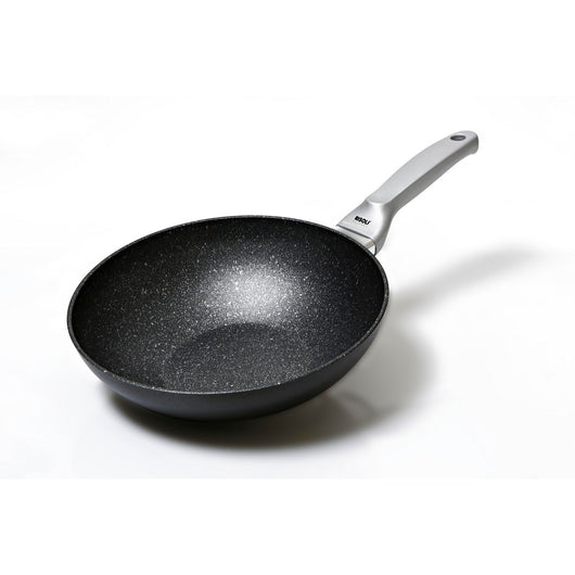 Wok Granito Premium, Antracite, Alluminio Pressofuso, 28x28x10 cm, Risoli'