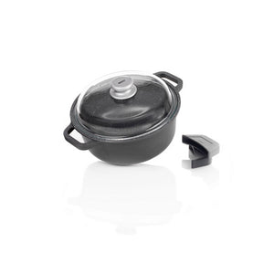 Casseruola Granito Premium, Antracite, Alluminio Pressofuso, 24x24x11 cm, Risoli'