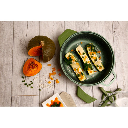 Casseruola Dr. Green, Verde, Alluminio Pressofuso, 28x28x8 cm, Risoli'