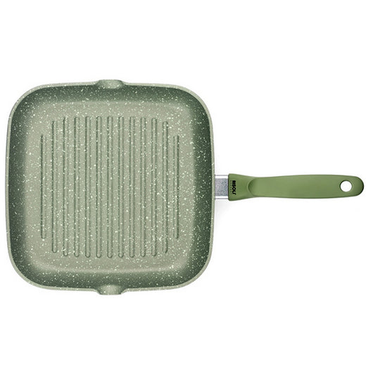 Bistecchiera Dr. Green, Verde, Alluminio Pressofuso, 26x26x4,5 cm, Risoli'