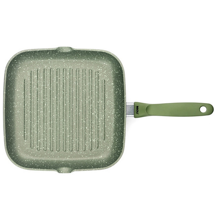 Bistecchiera Dr. Green, Verde, Alluminio Pressofuso, 26x26x4,5 cm, Risoli'