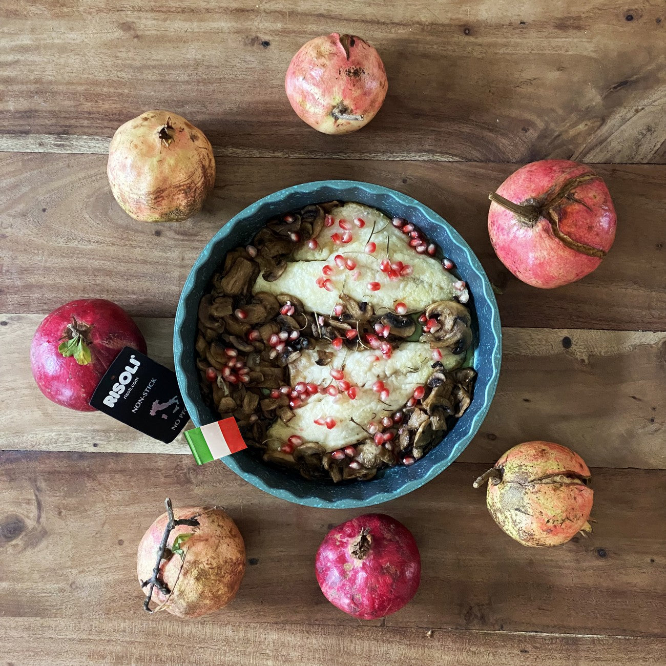 Tortiera Royal D'Alu', Verde, Alluminio Pressofuso, 24x24x5 cm, Risoli'