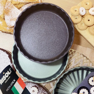 Tortiera Royal D'Alu', Verde, Alluminio Pressofuso, 24x24x5 cm, Risoli'