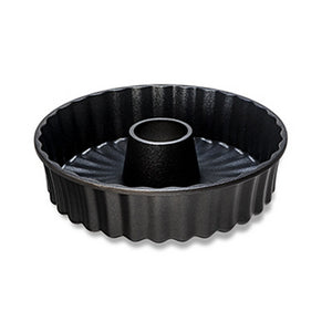 Tortiera Ciambella Royal D'Alu', Nero, Alluminio Pressofuso, 26x26x6 cm, Risoli'