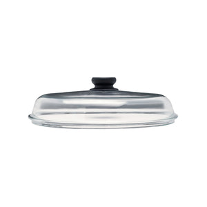 Coperchio Les Accessoires, Nero, Vetro Borosilicato, 28x28x3 cm, Risoli'